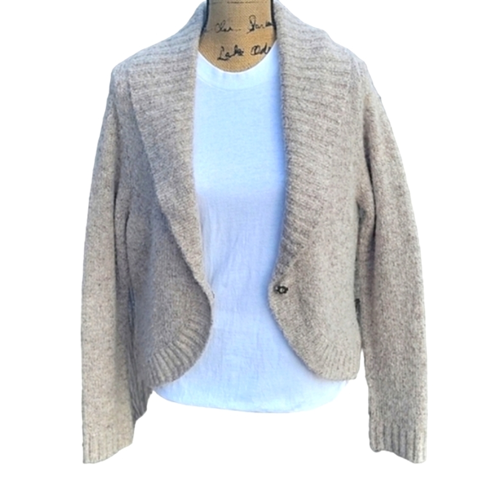 Cardigan Sweater with Shawl Collar